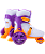БЕЗ УПАКОВКИ Ролики раздвижные Fortuna Purple, пластиковая рама