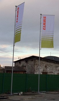 Флагшток уличный стационарный секционный Nordwerk СУПЕР БАННЕР 12 метров