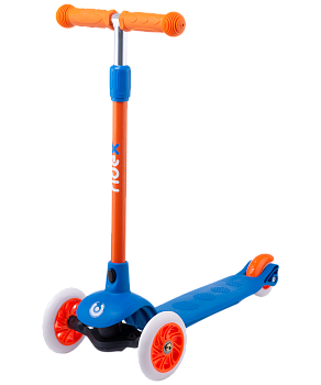 Самокат 3-колесный Hero, 120/80 мм, синий/оранжевый Самокат 3-колесный Hero, 120/80 мм, синий/оранжевый