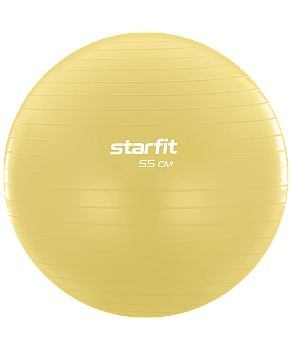 Фитбол GB-108 антивзрыв, 900 гр, желтый пастель, 55 см