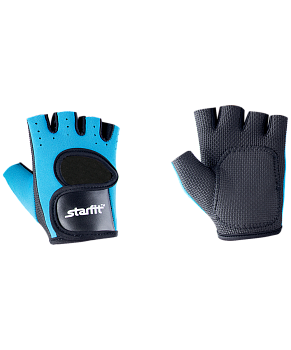 Перчатки для фитнеса SU-107, синие/черные