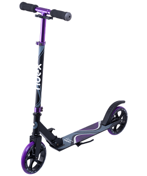 БЕЗ УПАКОВКИ Самокат 2-колесный Liquid 180 мм, черный/фиолетовый БЕЗ УПАКОВКИ Самокат 2-колесный Liquid 180 мм, черный/фиолетовый
